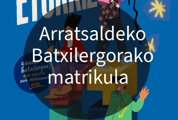 Arratsaldeko Batxilergorako matrikula zabaldu da.